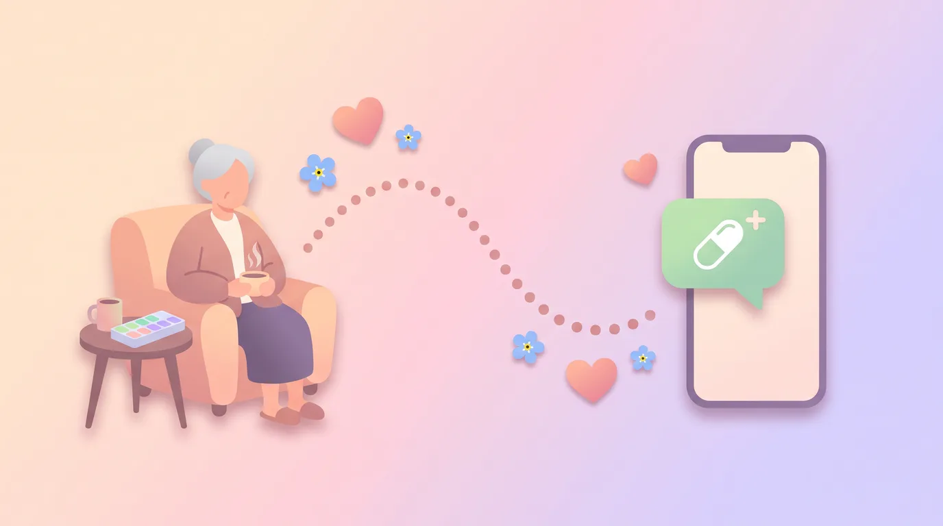 Dementia Medication Management: Tracking Pills — illustration