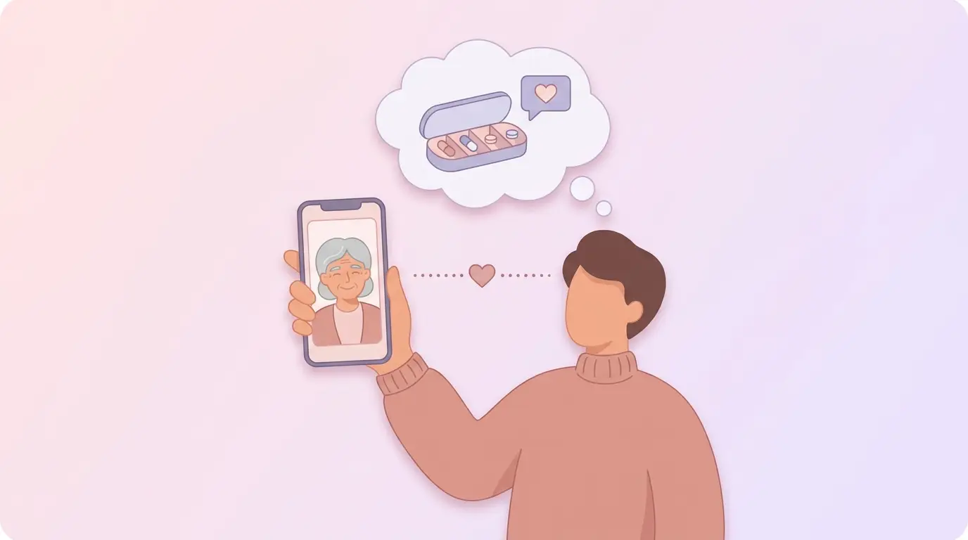 Help Elderly Parents Remember Medication — illustration