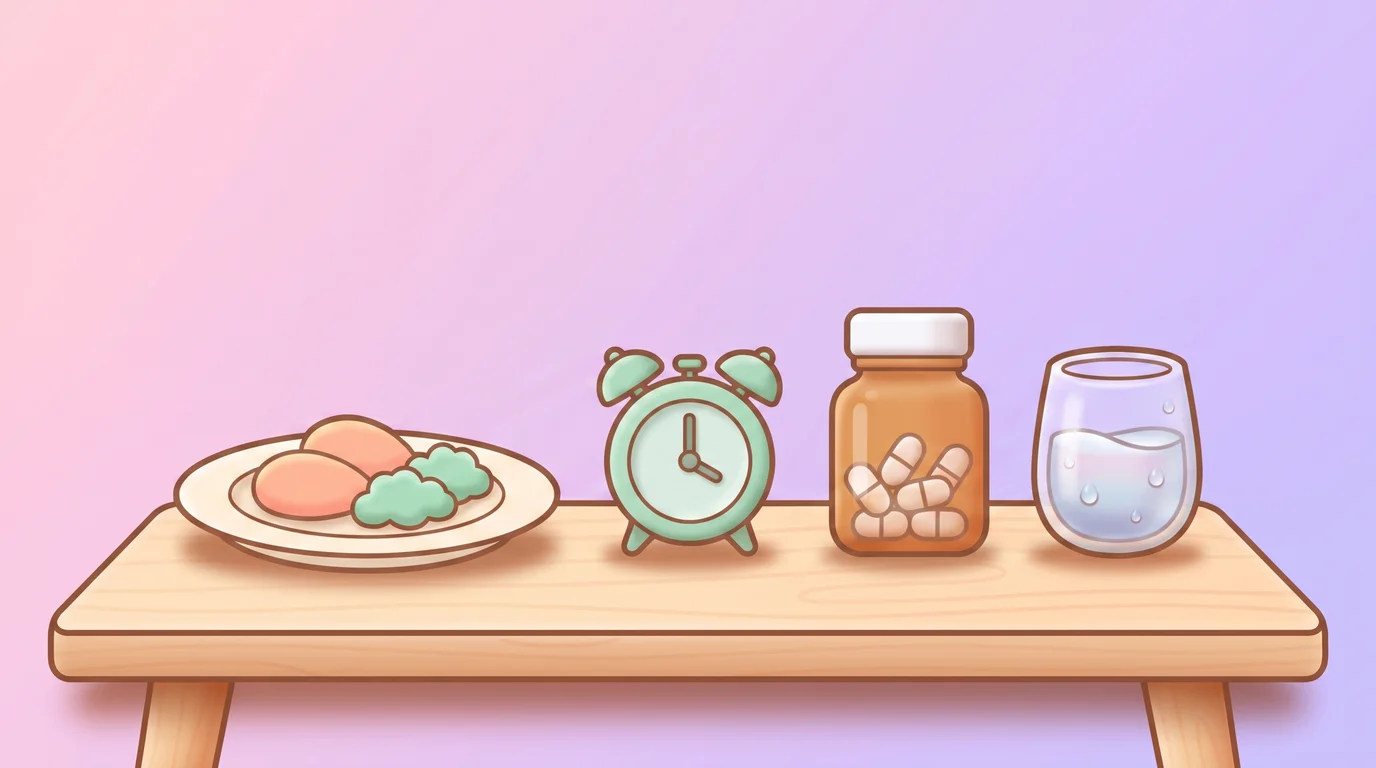 Before Food or After Food? What Your Prescription Actually Means — illustration