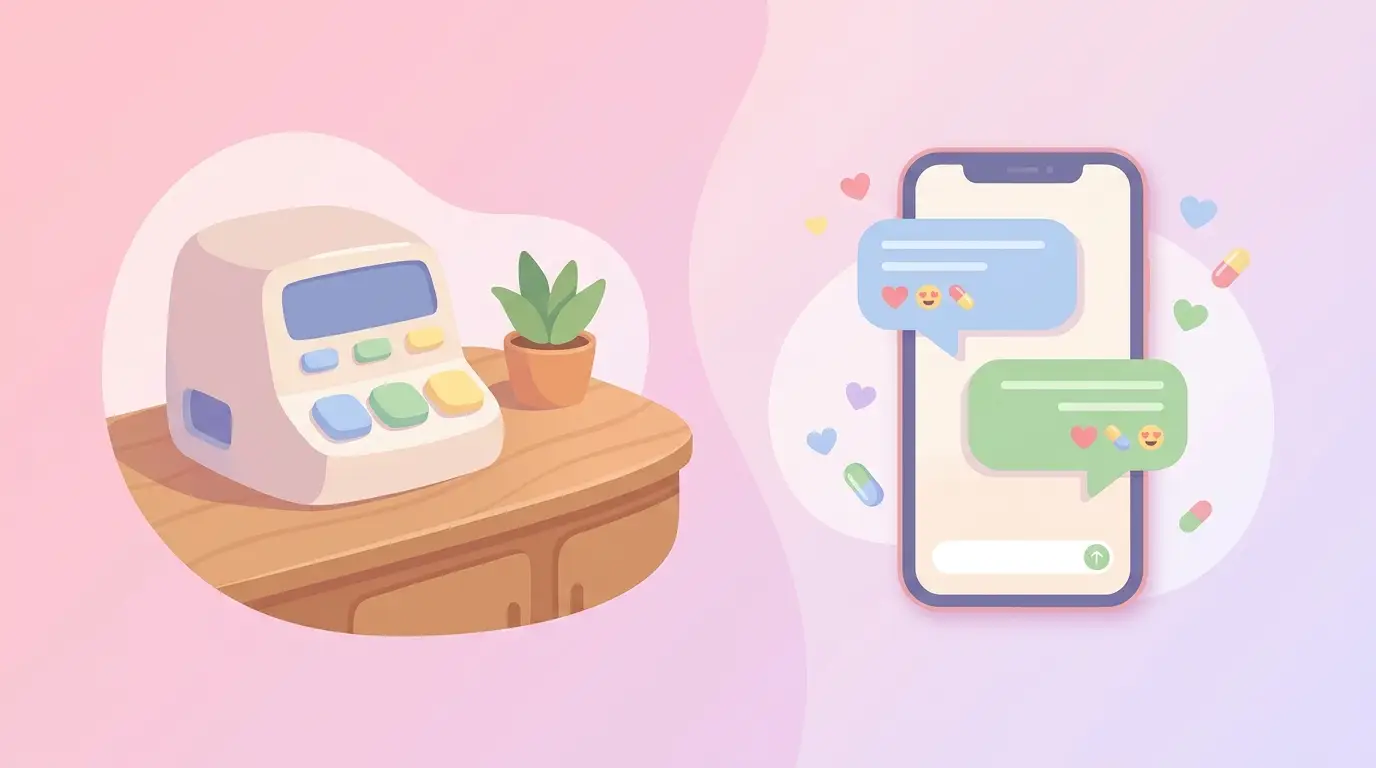 Smart Pillbox vs WhatsApp Reminders Compared — illustration